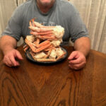 Plate of crab legs